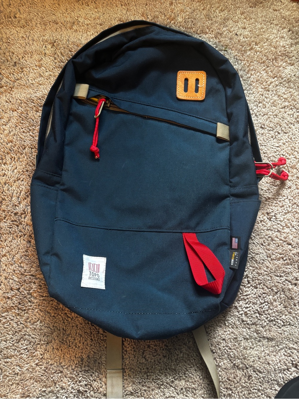 Topo Designs Navy Backpack - Made In USA - Cordura